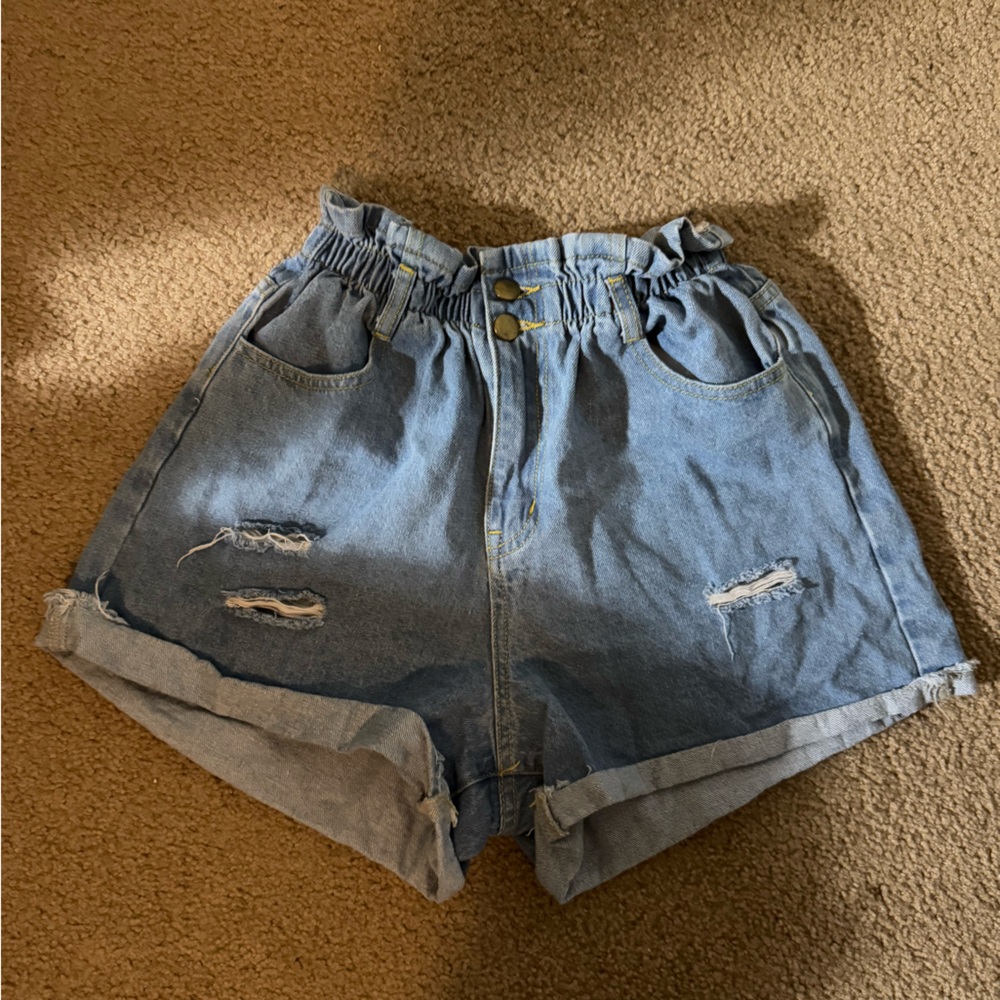 Denim shorts